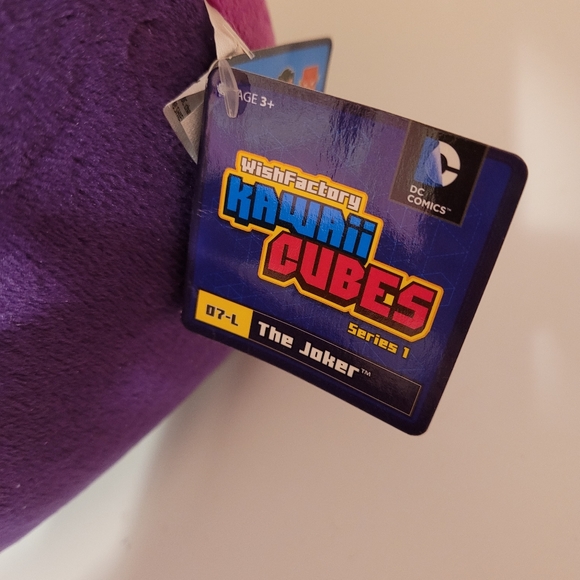 DC Comics Kawaii Cubes The Joker Plush Soft Toy Wish Factory 8" Multicolor - Picture 4 of 7